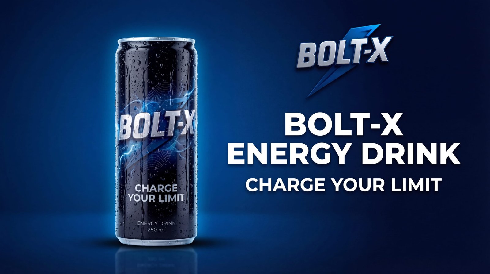 BOLT-X Energy Drink Premium Advertisement